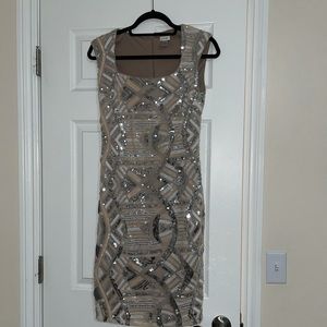 Cache Sequin Dress